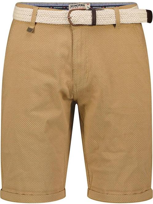 Geographical Norway Chino Bermuda Met Stretch Podex Beige, Vêtements | Hommes, Pantalons, Envoi