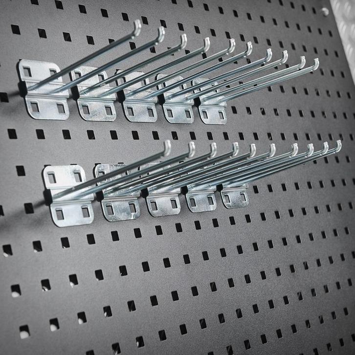 Datona Gereedschapshaak dubbel - 15 cm (10 stuks) - Datona, Doe-het-zelf en Bouw, Werkbanken, Ophalen of Verzenden