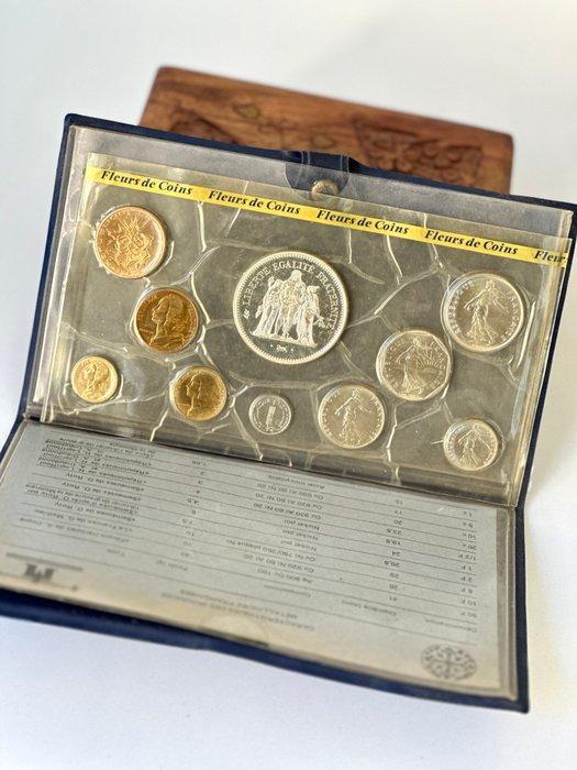 Frankrijk. Year Set (FDC) 1980 (10 monnaies) (Zonder, Postzegels en Munten, Munten | Europa | Euromunten