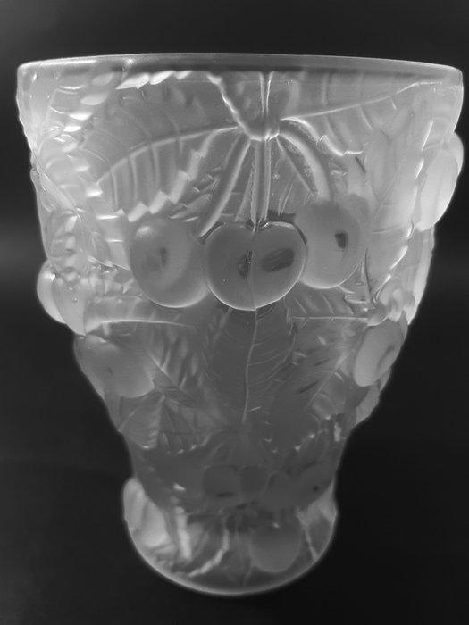 Inwald -Art Deco - Josef Inwald - Vaas - Kersen - Glas, Antiek en Kunst, Antiek | Glaswerk en Kristal