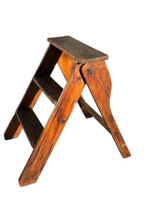 Trapje - Hout - Bibliotheektrappen, Antiek en Kunst, Curiosa en Brocante