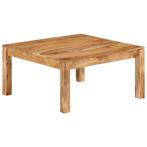 vidaXL Salontafel 80x80x40 cm massief acaciahout, Huis en Inrichting, Verzenden, Nieuw