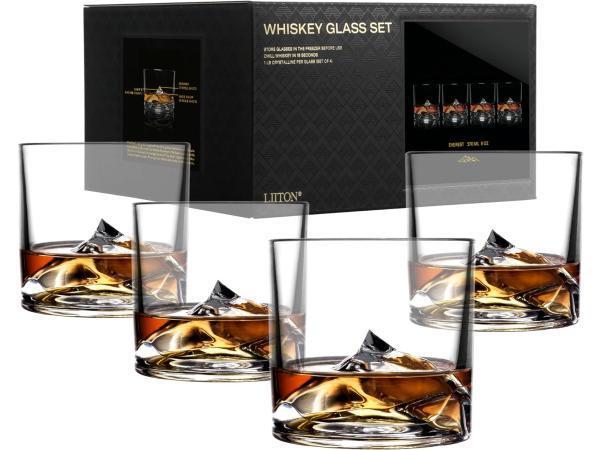 Veiling - LIITON Everest Whiskyglazen, 4-delig, Verzamelen, Glas en Drinkglazen, Nieuw