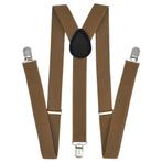 Fako Fashion® - Bretels - Effen - 100cm - Khaki, Verzenden, Nieuw
