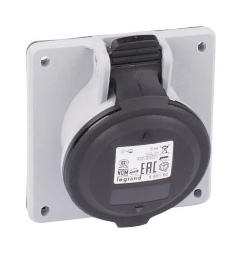 Legrand inbouwstopcontact 500V 16A 4P IP44 P17 - 555192, Doe-het-zelf en Bouw, Elektriciteit en Kabels, Verzenden