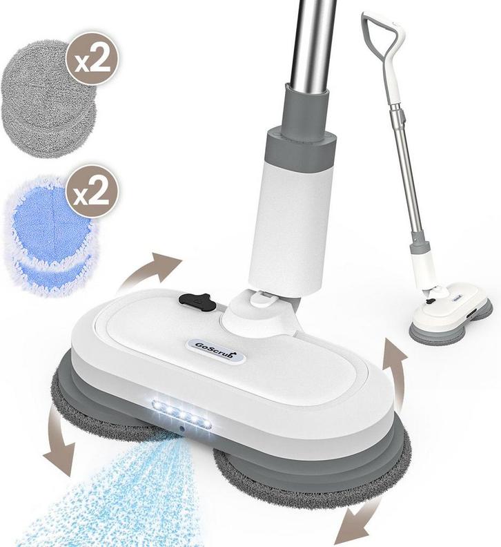 GoScrub® Elektrische Dweil - Draadloos - Vloerreiniger voor, Doe-het-zelf en Bouw, Reinigingsmachines, Nieuw, Verzenden