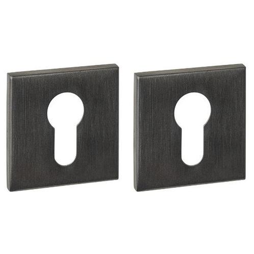 Intersteel cilinderrozetten verdekt 53x53x6mm pvd antraciet, Doe-het-zelf en Bouw, Raamkozijnen en Schuifdeuren, Ophalen of Verzenden