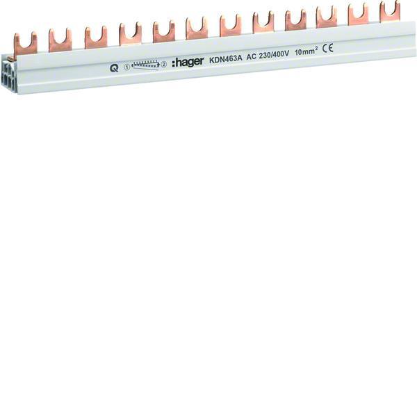 Hager Quickbusbar Kamrail - KDN463A, Doe-het-zelf en Bouw, Elektriciteit en Kabels, Verzenden