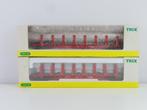 Trix H0 - 23853 - Modeltrein goederenwagon (2) - 2x 4-assige, Nieuw