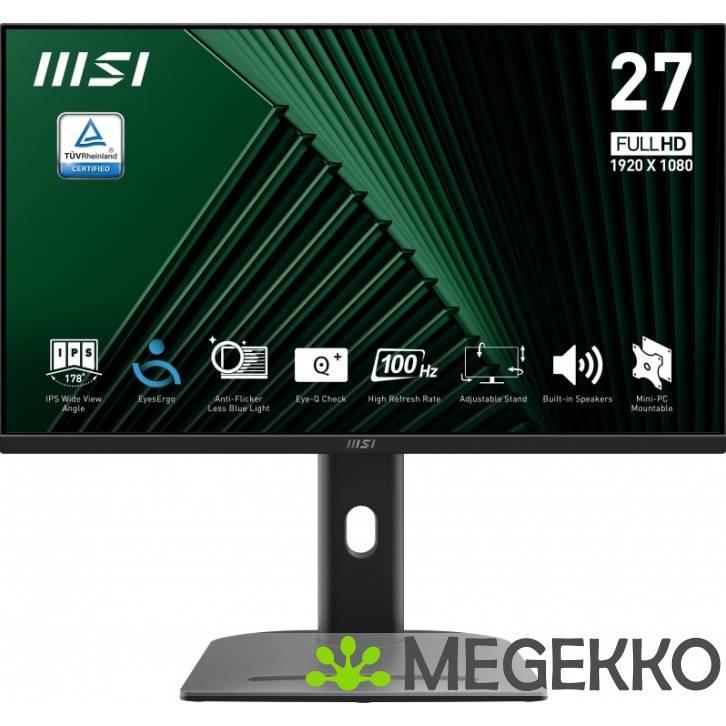 MSI PRO MP275PG 27  Full HD 100Hz IPS monitor, Computers en Software, Overige Computers en Software, Nieuw, Verzenden