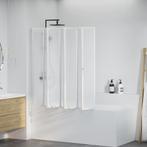 vidaXL Douche en badscherm 140 x 168 cm 7 panelen met, Verzenden, Nieuw