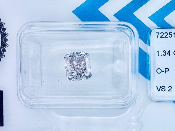 1 pcs Diamant (Natuurlijk) - 1.34 ct - Radiant - VS2 -, Handtassen en Accessoires, Edelstenen