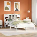 vidaXL Bed met boekenkast zonder matras grenenhout wit, Huis en Inrichting, Slaapkamer | Bedden, Verzenden, Nieuw
