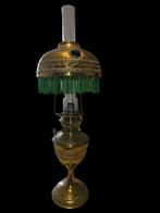 Tafellamp - Glas, Messing, Antiquités & Art, Antiquités | Autres Antiquités