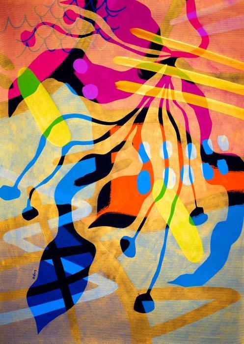 Lupo - Urban Jungle 203 - Real Gold - XXL-NO Reserve, Antiek en Kunst, Kunst | Designobjecten