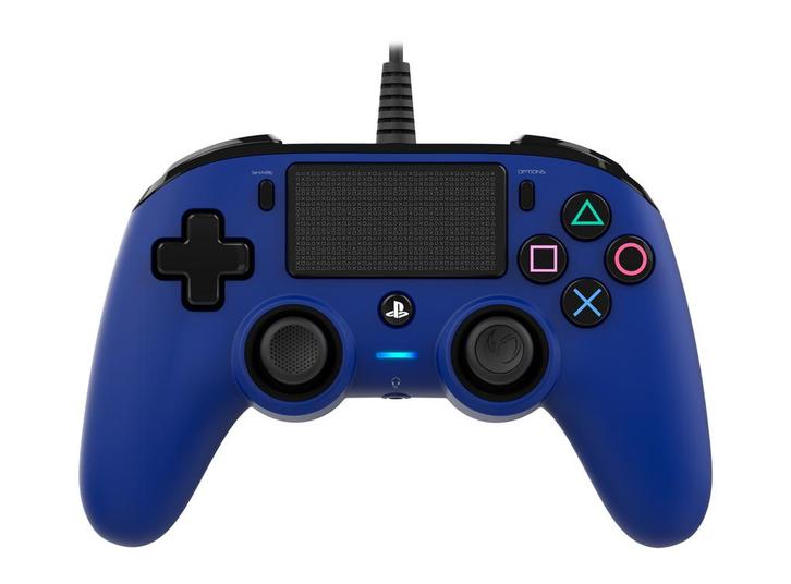 Nacon Compact Controller Blauw Wired (PS4 Accessoires), Games en Spelcomputers, Spelcomputers | Sony PlayStation 4, Zo goed als nieuw