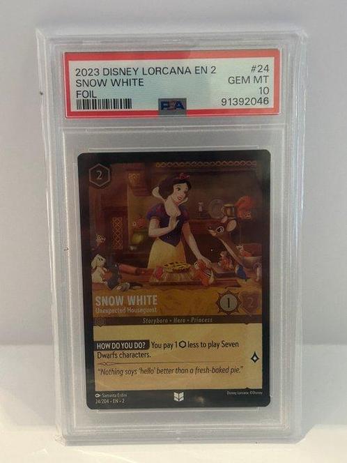 Disney - 1 Graded card - Lorcana - Foil - PSA 10 - Snow, Verzamelen, Overige Verzamelen