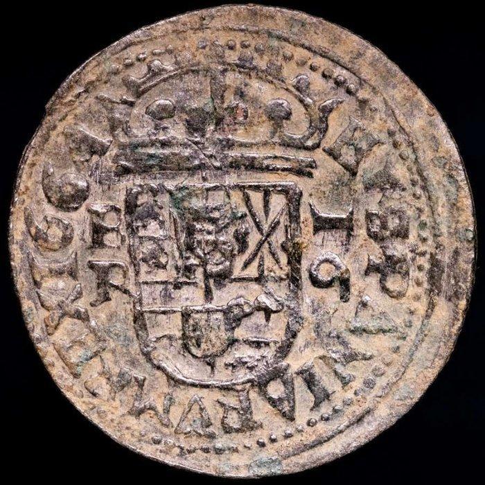 Spanje. Felipe IV. 16 Maravedís Acuñados en Burgos en el año, Postzegels en Munten, Munten | Europa | Niet-Euromunten