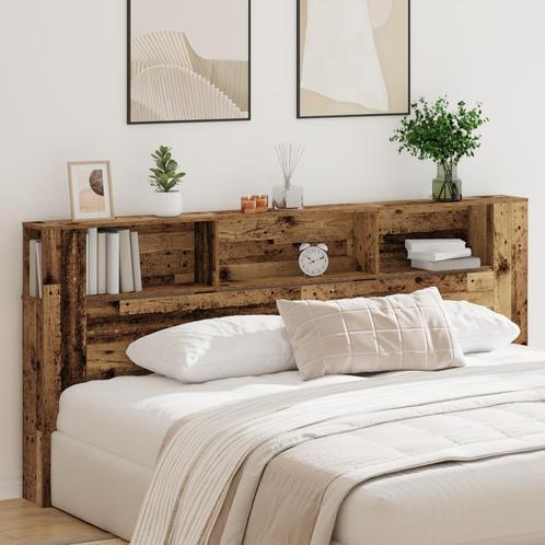 vidaXL Hoofdeinde Kast Oud Hout 220x18,5x104,5 cm, Huis en Inrichting, Slaapkamer | Bedden, Nieuw, Verzenden