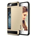 iPhone 5S - Wallet Card Slot Cover Case Hoesje Business Goud, Verzenden