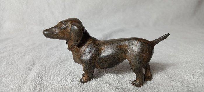 Pierre Chenet (XX-XXI) - sculptuur, Le Teckel ou Basset -, Antiquités & Art, Curiosités & Brocante