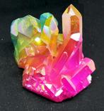 Regenboog Aura Kwarts Kristalcluster - Hoogte: 8 cm -