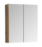 Badkamerkast Cuba 60 x 16 x 72 cm Eiken Spiegelkast Badkamer, Huis en Inrichting, Verzenden, Nieuw