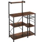 tectake Keukenrek Crawley 90x40x131,5cm - Industrieel hout d, Huis en Inrichting, Verzenden, Nieuw