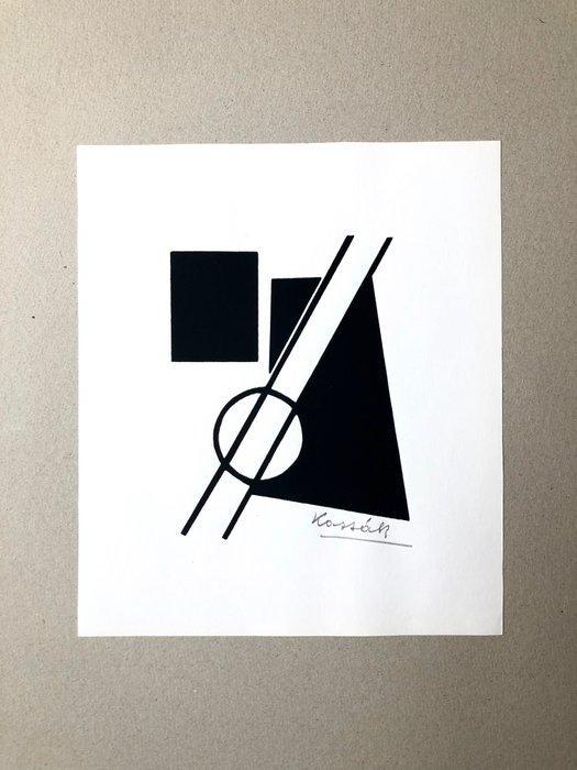 Lajos Kassak (1887-1967) - Concrete Composition, Antiquités & Art, Antiquités | Autres Antiquités