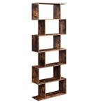 Boekenkast - 6 niveaus - vintage bruin, Huis en Inrichting, Ophalen of Verzenden, Nieuw