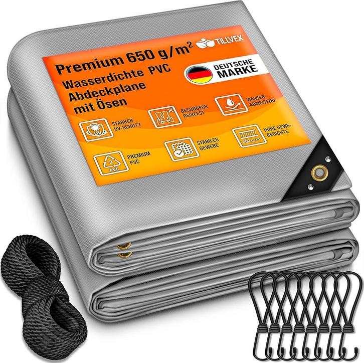 Afdekzeil - Scheurbestendig en Waterbestendig Zeil - 3x6 m -, Doe-het-zelf en Bouw, Gereedschap | Overige machines, Verzenden