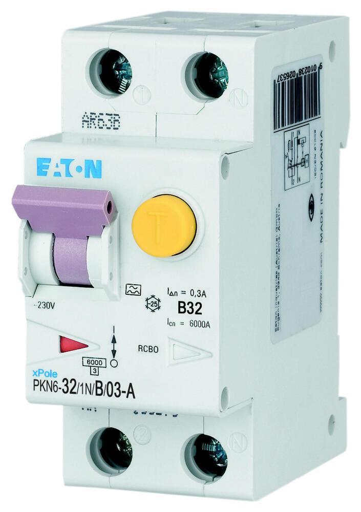 Disjoncteur Combiné Rcd Mcb 32A 300mA Courbe B - 236729, Doe-het-zelf en Bouw, Elektriciteit en Kabels, Verzenden