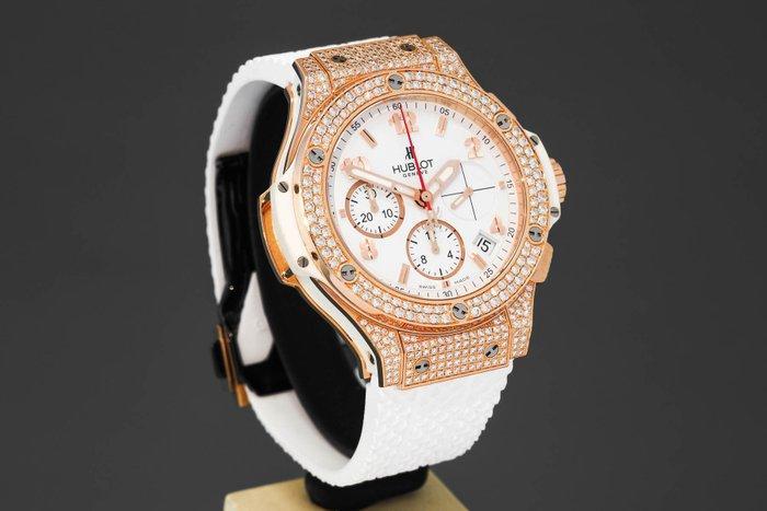 Hublot - Big Bang Porto Cervo 18K & Diamond Pave 41mm BOX &, Bijoux, Sacs & Beauté, Montres | Hommes