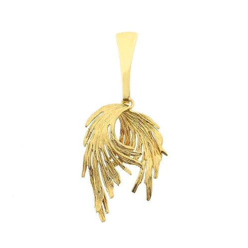 Gouden hanger van twee vleugels (gouden kettinghanger), Bijoux, Sacs & Beauté, Bracelets à breloques, Enlèvement ou Envoi