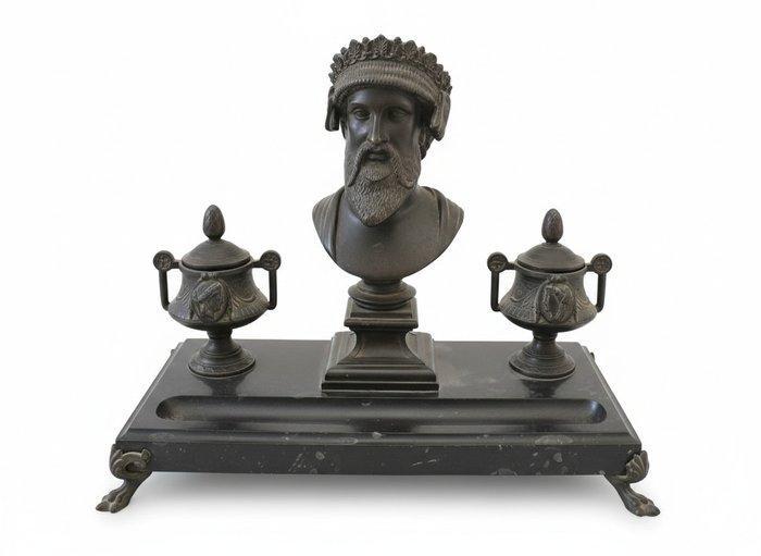 Inktpot - Legering, Marmer, Antiquités & Art, Antiquités | Meubles | Chaises & Canapés