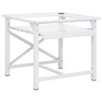 vidaXL Wasmachineverhoger met uittrekbaar schap wit, Elektronische apparatuur, Wasmachines, Verzenden, Nieuw