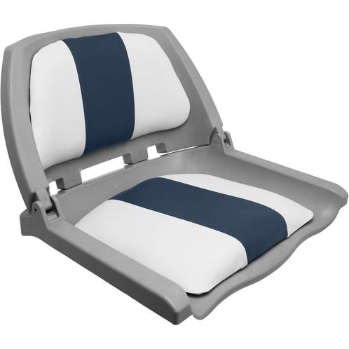 Kunststof Bootstoel Inklapbaar Wit-Blauw, Watersport en Boten, Accessoires en Onderhoud, Nieuw, Ophalen of Verzenden