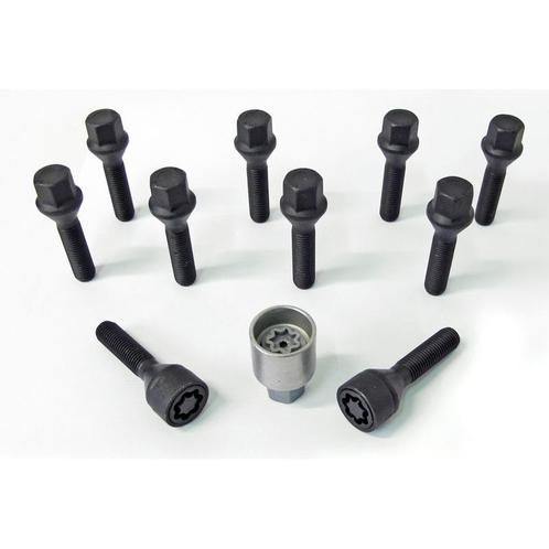 H&R Wielboutenset konisch M12x1.50 - Lengte 40mm - Zwart - 1, Auto-onderdelen, Ophanging en Onderstel, Nieuw, Verzenden