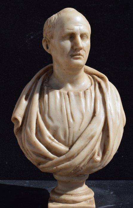 Figuur - Cicerone - Gerestaureerd Carrara marmer, Antiek en Kunst, Curiosa en Brocante