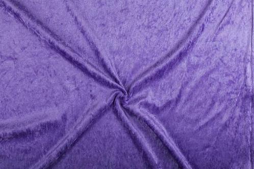 Fluweel stof lila stof - 10m rol - Velours stretch, Hobby en Vrije tijd, Stoffen en Lappen, Verzenden