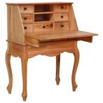 vidaXL Secretaire 78x42x103 cm massief mahoniehout, Verzenden, Nieuw