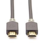 HDMI kabel 8K | Nedis | 2 meter (60Hz, HDR, Antraciet), Audio, Tv en Foto, Audiokabels en Televisiekabels, Verzenden, Nieuw