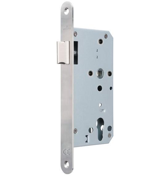 Loopslot KL3 brandwerend rvs voorplaat, Doe-het-zelf en Bouw, Hang- en Sluitwerk, Klink of Kruk, Nieuw, Overige materialen