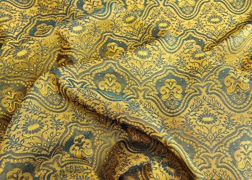 Castello Del Barro - Jacquard cangiante raffiné et exclusif, Antiek en Kunst, Antiek | Tapijten, Tafelkleden en Textiel