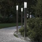 vidaXL Bolderverlichting met sensor 3 stuks 110 cm RVS IP44, Verzenden