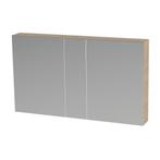 Spiegelkast Tiger S-line 120 cm Met 2 Deuren Naturel Eik, Ophalen of Verzenden, Nieuw, Bad