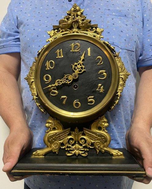 Pendule de cheminée - Bois, Bronze - 1900-1910, Antiek en Kunst, Antiek | Klokken