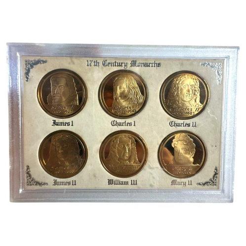 Engeland. 4 British Monarchs Collectors Proof Medal/Coin, Postzegels en Munten, Munten | Europa | Niet-Euromunten