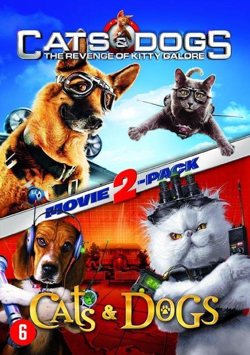 Cats & Dogs - deel 1+2 op DVD, Cd's en Dvd's, Dvd's | Tekenfilms en Animatie, Nieuw in verpakking, Verzenden