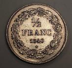 Belgique. Léopold Ier. 1/2 Franc 1840
